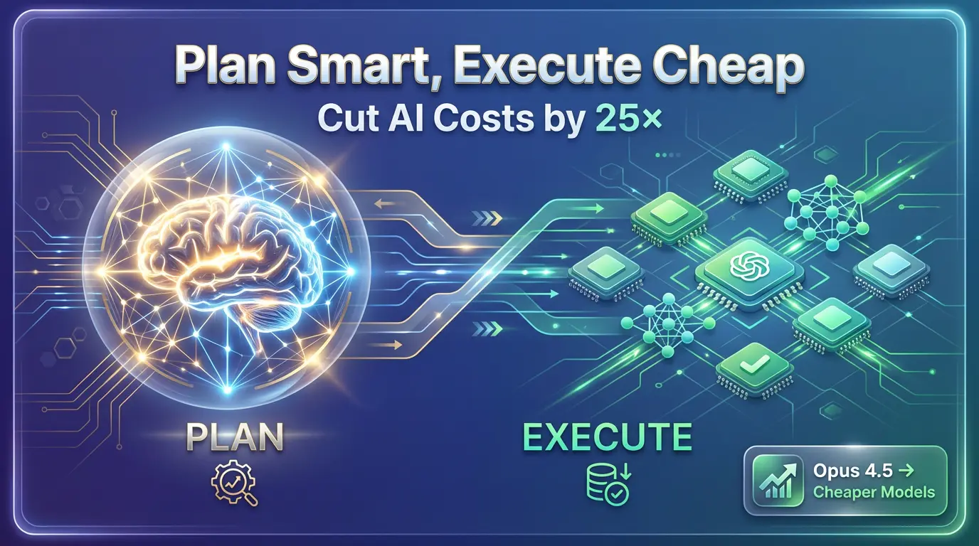 Plan with Opus 4.5, execute with cheap models - AI costs strategy